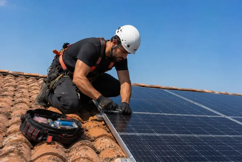 Maintenance et monitoring de panneaux solaires à Lugan