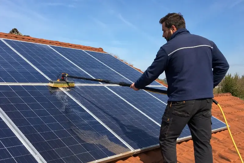 Nettoyage et entretien de panneaux solaires à Lugan